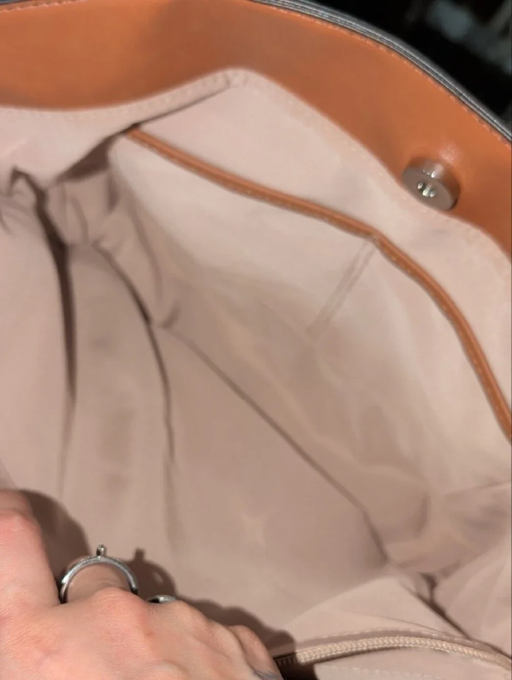 Nine West Cognac Brown Tote Shoulder Bag